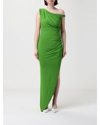 Elisabetta Franchi - Crêpe Jersey Asymmetric Dress - Lyst