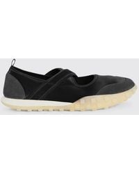 Jil Sander - Moon Nylon And Suede Ballet Flats - Lyst