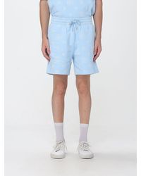 CASABLANCA - Monogram Print Cotton Drawstring Shorts - Lyst