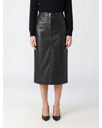 Max Mara - High-Waisted Smooth Lambskin Midi Pencil Skirt - Lyst