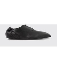 MM6 by Maison Margiela - Square Toe Lambskin Leather Oxford Shoes - Lyst