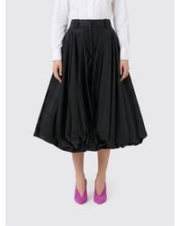 Balenciaga - Silk Blend Balloon Skirt - Lyst