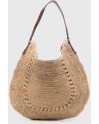 IBELIV - Meva Crocheted Raffia Hobo Bag - Lyst