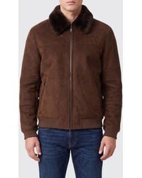 S.w.o.r.d 6.6.44 - Faux Suede Leather Jacket With Fur Collar - Lyst