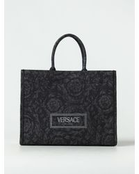 Versace - Borsa in cotone jacquard - Lyst
