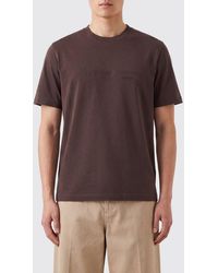 Brunello Cucinelli - Slogan-Print Cotton T-Shirt With Embroidered Logo - Lyst