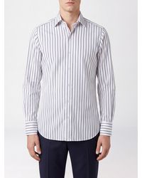 Tom Ford - Striped Slim Fit Cotton Shirt With French Collar And Long Sleeves - Lyst