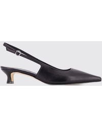 Aeyde - Catrina Smooth Leather Slingback Pumps With Low Heel - Lyst