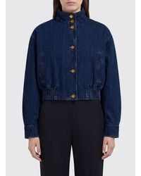 Jil Sander - Cropped Relaxed Fit Cotton Bomber Jacket - Lyst
