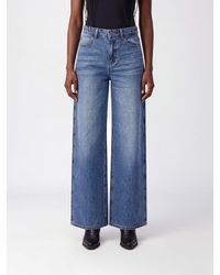Twentyfourhaitch - High-Waisted Wide-Leg Cotton Denim Jeans - Lyst