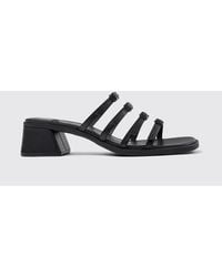 Camper - Kora Leder-Mules Mit Riemen - Lyst