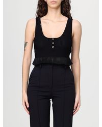 Elisabetta Franchi - Knitted Cropped Top - Lyst
