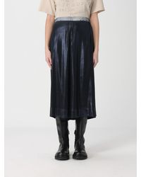 Maison Margiela - Silk Blend Midi Skirt - Lyst