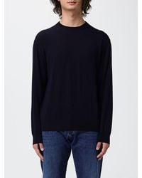 Paul & Shark - Paul &Amp Shark Pure Merino Wool Crewneck Jumper With Ribbed Trims - Lyst
