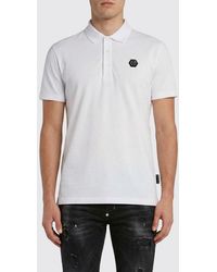 Philipp Plein - Cotton Polo Shirt With Monogram - Lyst