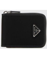 Prada - Re-Nylon Wallet With Logo - Lyst
