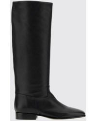 Herbert Levine - Kniehohe Stiefel Aus Kalbsleder Mit Eckiger Spitze - Lyst