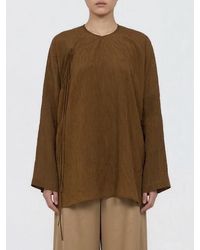 Uma Wang - Viscose Crew Neck Blouse - Lyst