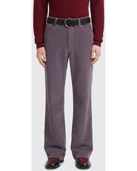 Marni - Mid-Rise Flared Cashmere Corduroy Velvet Trousers - Lyst