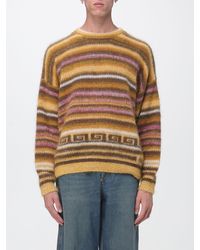 Isabel Marant - Striped Virgin Wool Blend Crewneck Sweater With Dropped Shoulders - Lyst