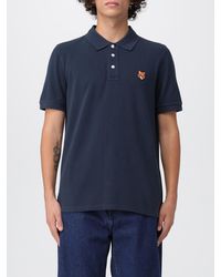 Maison Kitsuné - Maison Kitsun&Eacute Cotton Polo Shirt With Logo - Lyst