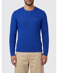 Polo Ralph Lauren - Cotton Tricot Crewneck Pullover - Lyst