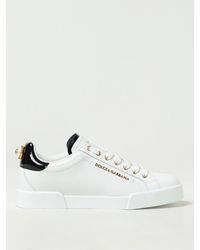 Dolce & Gabbana - Zapatillas de zapatillas con perlas - Lyst