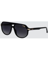 Carrera - Rounded Acetate Aviator Sunglasses With Double Bridge - Lyst