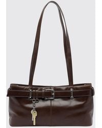 OSOI - Brocle Smooth Leather Shoulder Bag With Buckle Detail And Double Handle - Lyst