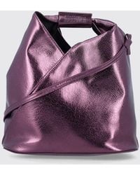MM6 by Maison Margiela - Japanese Mini Handbag With Stitch Logo - Lyst