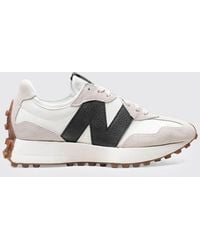 New Balance - 327 Mesh And Suede Sneakers - Lyst
