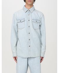 Bottega Veneta - Light Denim Shirt-Uomo - Lyst