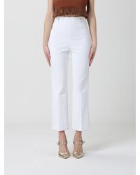 Elisabetta Franchi - Crêpe Cropped Trousers - Lyst