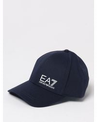 EA7 - Gorro De Algodón Con Logo Estampado - Lyst