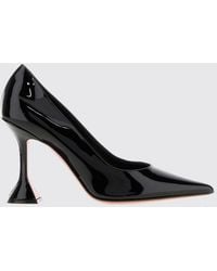 AMINA MUADDI - Ami Patent Leather Pumps With Almond Toe And High Spool Heel - Lyst