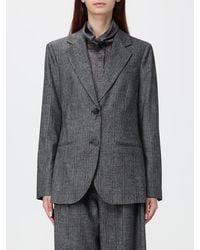 Emporio Armani - Prince Of Wales Check Wool-Blend Single-Breasted Blazer - Lyst