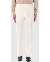 Lardini - Silk Blend Tailored Trousers - Lyst