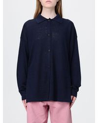 Max Mara - Linen Knit Polo Shirt - Lyst