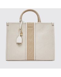 Liu Jo - Striped Canvas Bag - Lyst