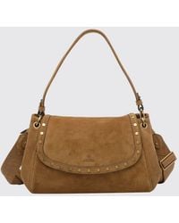 Isabel Marant - Chany Suede Shoulder Bag With Studs - Lyst