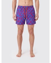 Gallo - Tropical Floral Print Polyamide Swim Shorts - Lyst