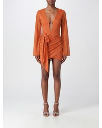 Oséree - Lumiere Asymmetrical V-Neck Wrap Mini Dress - Lyst