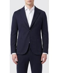 Lardini - Single-Breasted Virgin Wool Blazer With Lapels And Patch Pockets - Lyst