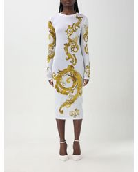 Versace - Abito in jersey stretch - Lyst