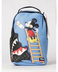 Sprayground - Disney Mickey Painting Donald Print Backpack With Shark Logo - Lyst