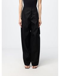 Alaïa - High-Waisted Wide-Leg Technical Taffeta Cargo Trousers - Lyst