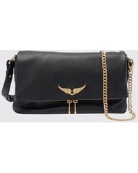 Zadig & Voltaire - Zadig &Amp Voltaire Rocky Ii Grained Calf Leather Crossbody Bag - Lyst