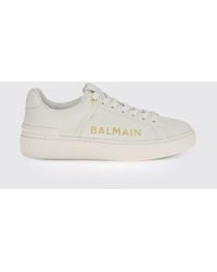 Balmain - B-Court Leather Sneakers - Lyst