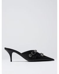 Balenciaga - Cagole Mules In Leather - Lyst