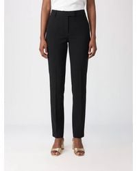 Alberto Biani - Slim Fit Technical Crêpe Chino Trousers With Belt Loops - Lyst